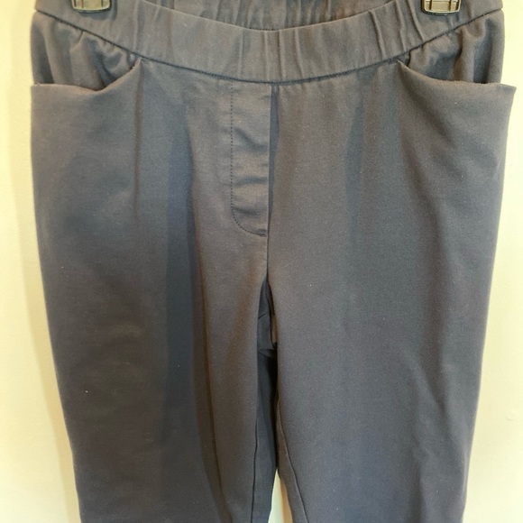 J Jill Women’s Ponte Legging Pull On Pants Slim Leg Navy Blue Size Small - Picture 2 of 6